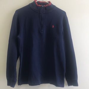 POLO Ralph Lauren Cotton 1/4 Zip Pullover XL (18-20)